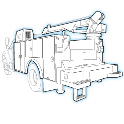 Mechanics body with crane