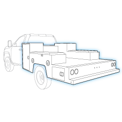 Truck with drawer pack storage